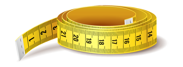 Cinta métrica cinturilla reloj de arena